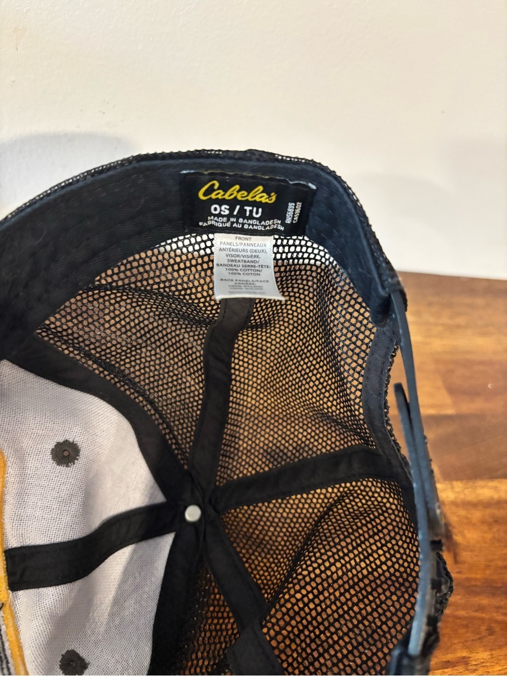 Cabelas Adjustable Trucker Hat - Picture 3 of 3